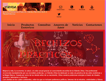 Tablet Screenshot of hechizospracticos.com